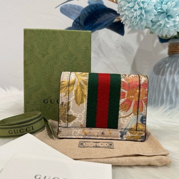 BRAND NEW GUCCI OPHIDIA FLORA WALLET - Picture 4 of 14